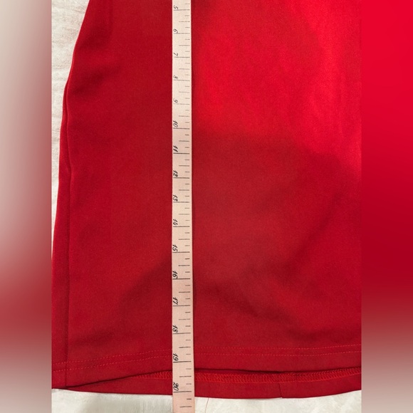 Alyce Paris Red Women's Skirt shiny formal fitted - Picture 8 of 8